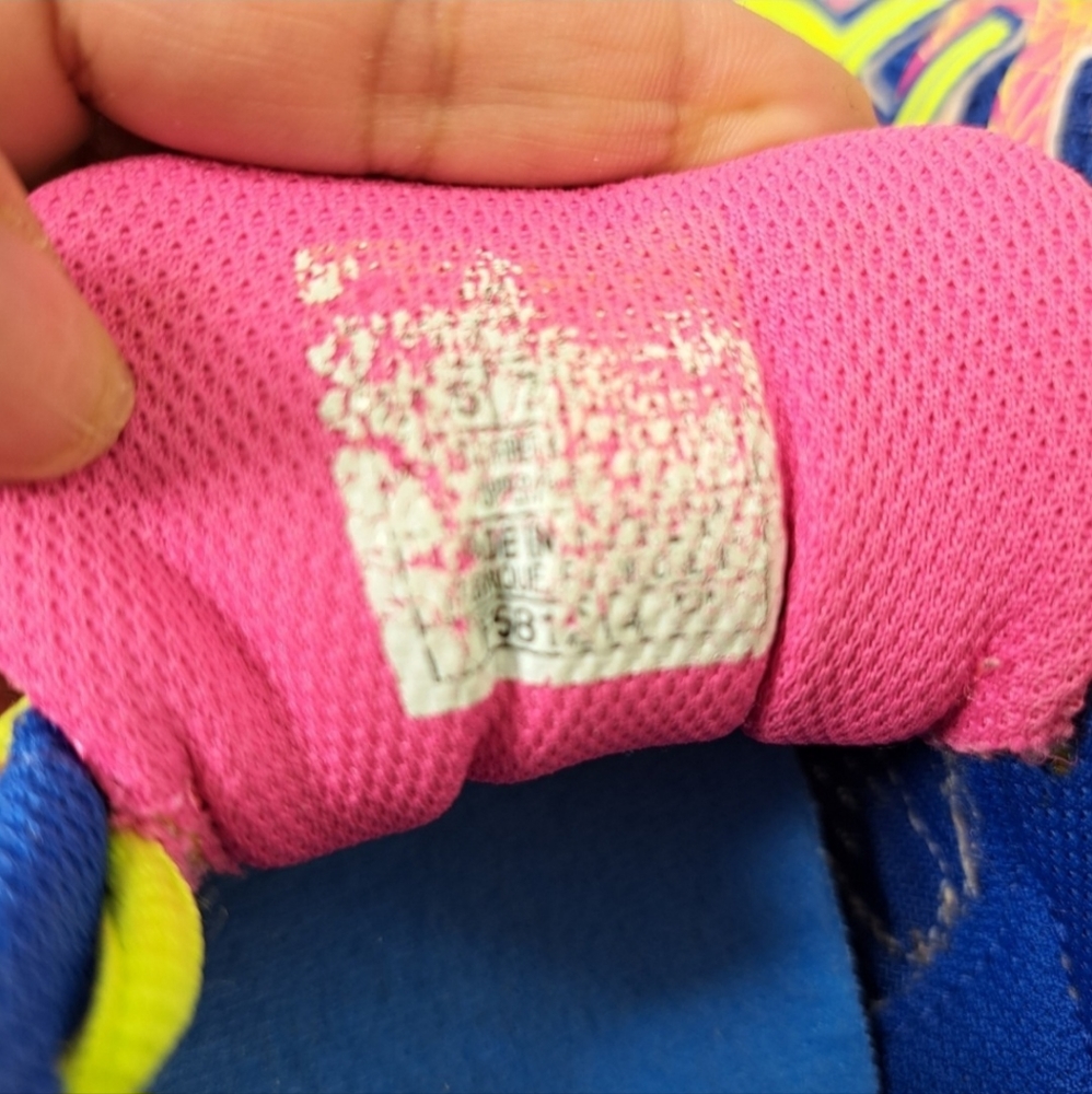 Asics Women's Multicolored Neon Colors Running Shoes Size 7 - Picture 11 of 13